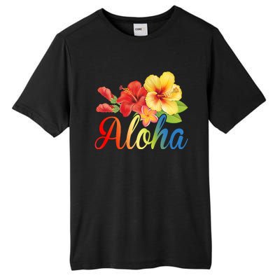 Aloha Floral Hawaiian Tropical Tall Fusion ChromaSoft Performance T-Shirt