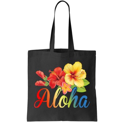 Aloha Floral Hawaiian Tropical Tote Bag