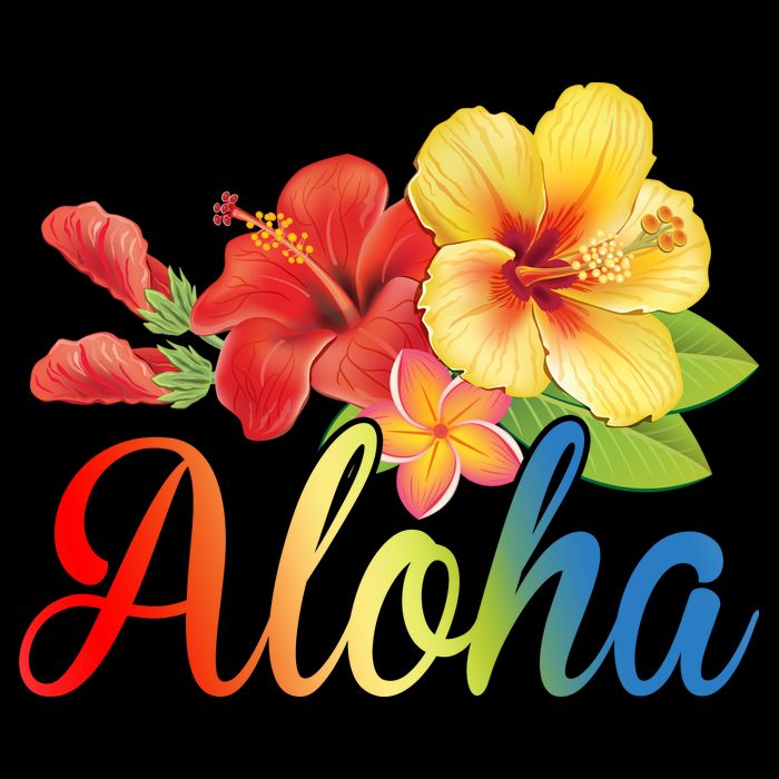 Aloha Floral Hawaiian Tropical Tie-Dye Long Sleeve Shirt