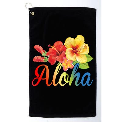 Aloha Floral Hawaiian Tropical Golf Towel