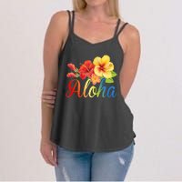 Aloha Floral Hawaiian Tropical Women's Strappy Tank