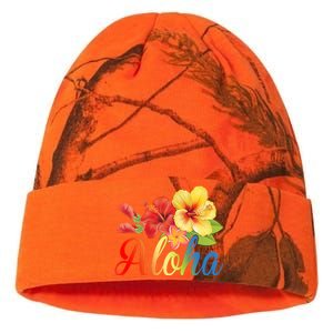 Aloha Floral Hawaiian Tropical Kati Licensed 12" Camo Beanie