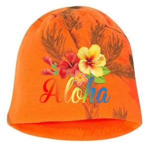 Aloha Floral Hawaiian Tropical Kati - Camo Knit Beanie