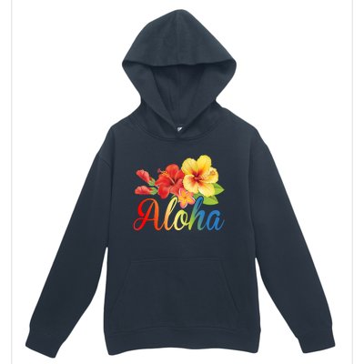 Aloha Floral Hawaiian Tropical Urban Pullover Hoodie