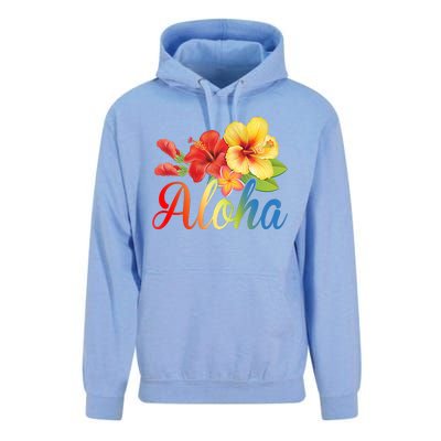 Aloha Floral Hawaiian Tropical Unisex Surf Hoodie