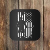 American Flag Hockey Apparel Gift Hockey Gift Coaster