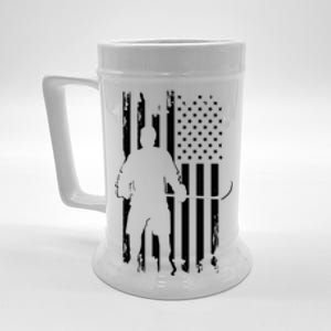 American Flag Hockey Apparel Gift Hockey Gift Beer Stein