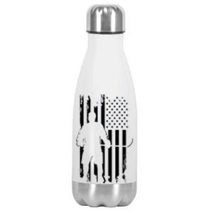 American Flag Hockey Apparel Gift Hockey Gift Stainless Steel Insulated Water Bottle