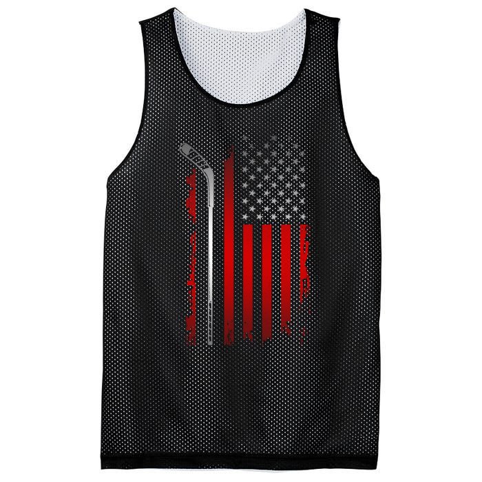 American Flag Hockey Apparel Gift Hockey Funny Gift Mesh Reversible Basketball Jersey Tank