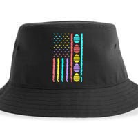 American Flag Happy Easter Egg Hunting Patriotic Easter Day Sustainable Bucket Hat