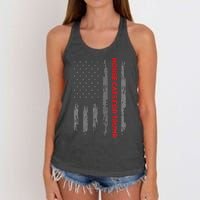 American Flag House Cats For Trump 2024 Trump Cats Women's Knotted Racerback Tank