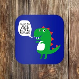 Adults Funny Holiday Gift Christmas Dinosaur Fa Ra Ra Raaawr Gift Coaster