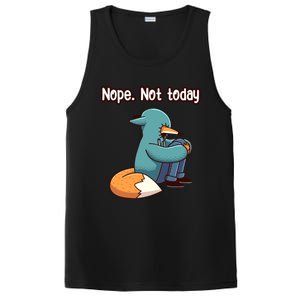 A Funny Hiding Fox Nope Not Today Gift PosiCharge Competitor Tank