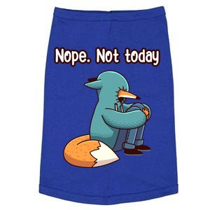 A Funny Hiding Fox Nope Not Today Gift Doggie Tank