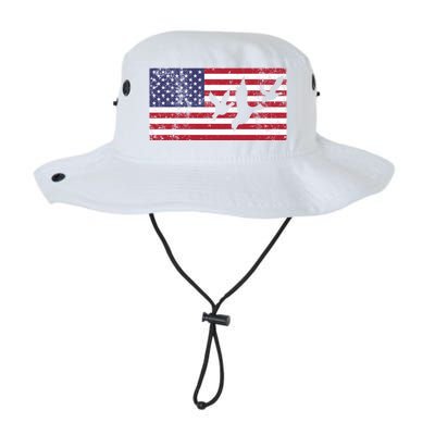 American Flag Hunting Geese Duck Gift 4th Of July Cool Gift Legacy Cool Fit Booney Bucket Hat