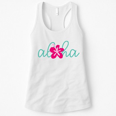 Aloha Floral Hawaii Tropical Womens Tank Top