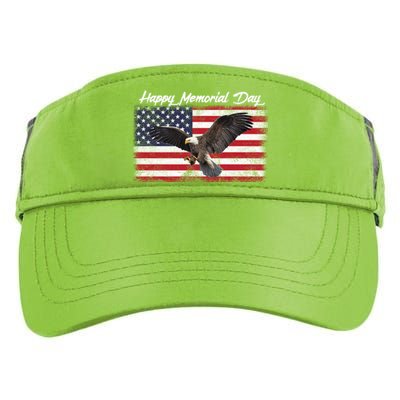 American Flags Happy Memorial Day Gift Adult Drive Performance Visor