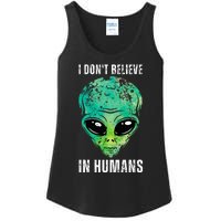 Alien Face Halloween Costume Green Turquoise Ladies Essential Tank