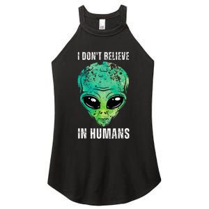 Alien Face Halloween Costume Green Turquoise Women's Perfect Tri Rocker Tank