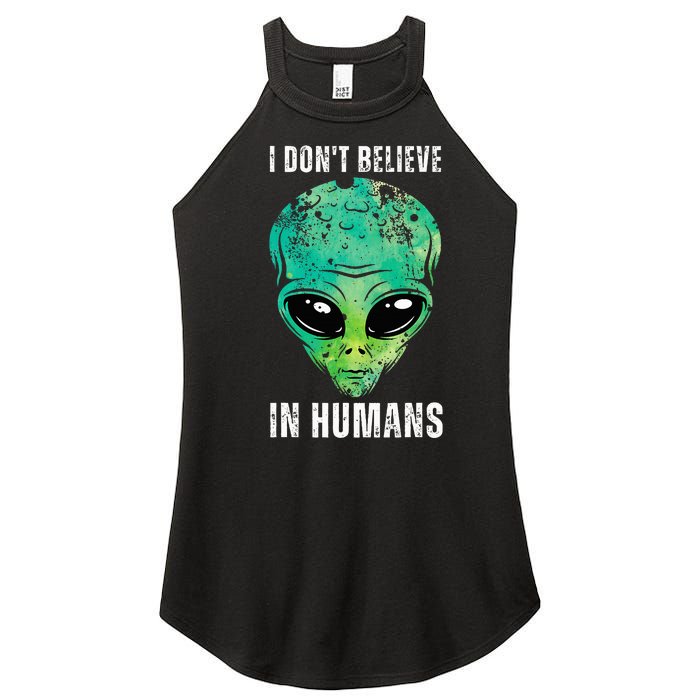 Alien Face Halloween Costume Green Turquoise Women's Perfect Tri Rocker Tank