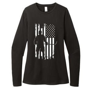 American Flag Hockey - Hockey Womens CVC Long Sleeve Shirt