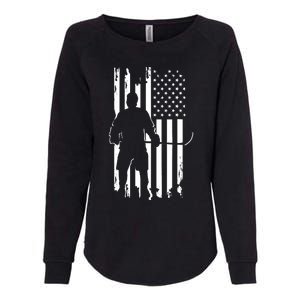 American Flag Hockey - Hockey Womens California Wash Sweatshirt