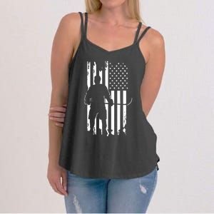 American Flag Hockey - Hockey Women's Strappy Tank