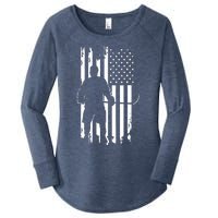 American Flag Hockey - Hockey Women's Perfect Tri Tunic Long Sleeve Shirt