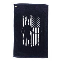 American Flag Hockey - Hockey Platinum Collection Golf Towel