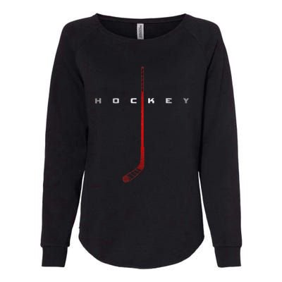 American Flag Hockey Vintage Hockey Womens California Wash Sweatshirt