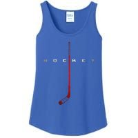 American Flag Hockey Vintage Hockey Ladies Essential Tank