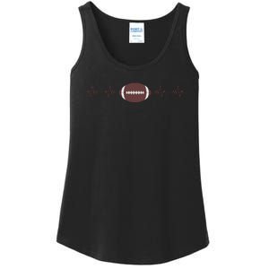 American Football Heartbeat Ladies Essential Tank