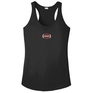 American Football Heartbeat Ladies PosiCharge Competitor Racerback Tank