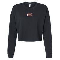 American Football Heartbeat Cropped Pullover Crew