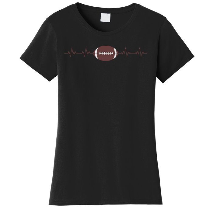 American Football Heartbeat Women's T-Shirt