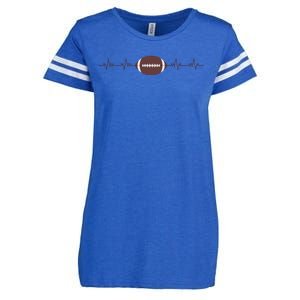 American Football Heartbeat Enza Ladies Jersey Football T-Shirt