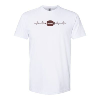 American Football Heartbeat Softstyle® CVC T-Shirt