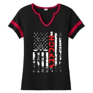 American Flag Hockey Apparel Hockey Ladies Halftime Notch Neck Tee