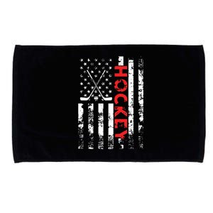 American Flag Hockey Apparel Hockey Microfiber Hand Towel