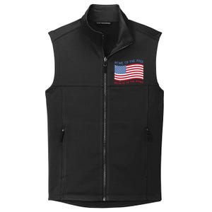 American Flag Home Of The Free Because Of The Brave Cute Gift Collective Smooth Fleece Vest