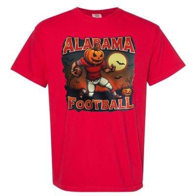 Alabama Football Halloween Pumpkin Player Spooky Alabama Garment-Dyed Heavyweight T-Shirt