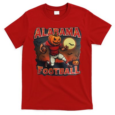 Alabama Football Halloween Pumpkin Player Spooky Alabama T-Shirt