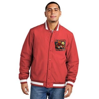 Alabama Football Halloween Pumpkin Player Spooky Alabama Insulated Varsity Jacket