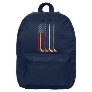 American Flag Hockey USA Patriotic Gift 16 in Basic Backpack