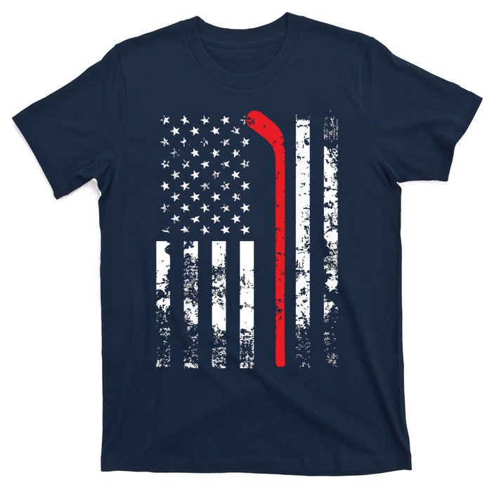 American Flag Hockey USA Patriotic Gift T-Shirt