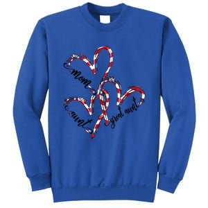 American Flag Heart Mom Aunt Great Aunt Cool Gift Sweatshirt