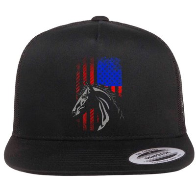American Flag Horseback Riding Apparel Horse Flatbill Hat