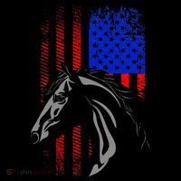 American Flag Horseback Riding Apparel Horse Flatbill Hat