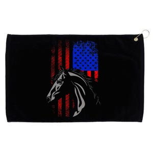 American Flag Horseback Riding Apparel Horse Grommeted Golf Towel