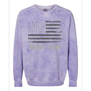 American Flag Hondo Texas Usa Patriotic Souvenir Colorblast Crewneck Sweatshirt